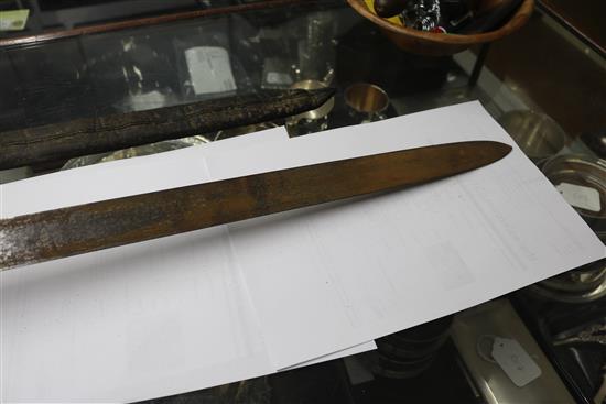 A Naval sword length 90cm